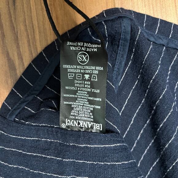 NWT Blank NYC Asymmetric Pin Stripe Blazer - Picture 5 of 5